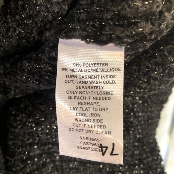 NWT Something Navy Shimmer Knit Sweater Dress M - Picture 9 of 12